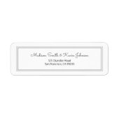 Minimalistisch Simple Cursive Script-Rücksendeadre (Vorne)