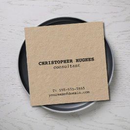 Minimalistisch Simple Elegant Kraft Consultant Quadratische Visitenkarte