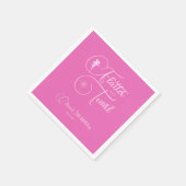 Minimalistisch Simple Girl Fairy Birthday Napkins Serviette (Ecke)