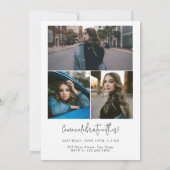 Minimalistisch Simple Modern Class 2024 Abschluss Einladung (Rückseite)