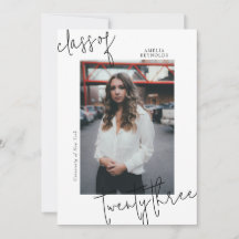 Minimalistisch Simple Modern Class 2024 Abschluss