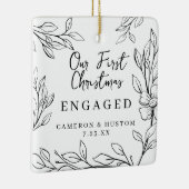 Minimalistisch Simple Stilvolle Personalisierte Ve Keramikornament (Rechts)