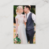 Minimalistisch Simple Wedding QR Foto Dusty Rose U Begleitkarte (Rückseite)