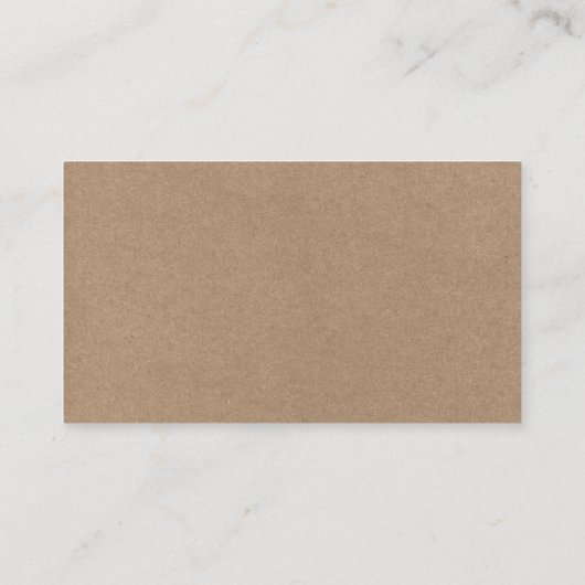 Minimalistisch Simple Wedding QR Kraft UAWG Begleitkarte (Rückseite)