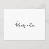 Minimalistisch Simple Werden Sie meine Ehre der Ma Einladungspostkarte (Rückseite)