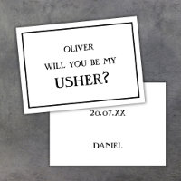 Minimalistisch sind Sie mein schwarzer Usher-Vorsc