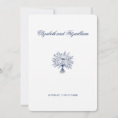 Minimalistisch sketched Bridal Bouquet Wedding Rou Einladung (Vorderseite)