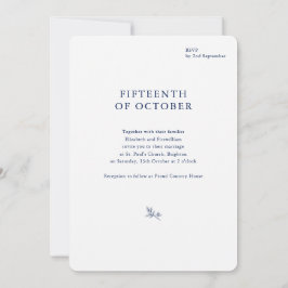 Minimalistisch sketched Bridal Bouquet Wedding Rou Einladung