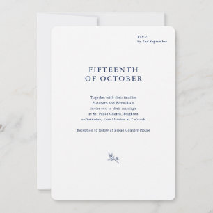 Minimalistisch sketched Bridal Bouquet Wedding Rou Einladung