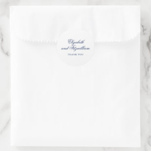 Minimalistisch sketched Bridal Bouquet Wedding Runder Aufkleber