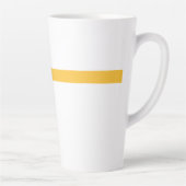 Minimalistisch Snowman Yellow Scarf Winter Milchtasse (Rechts)