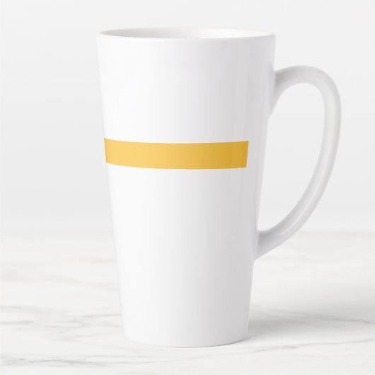 Minimalistisch Snowman Yellow Scarf Winter Milchtasse (Rechts)