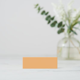 Minimalistisch Soft Orange Mini Business Card Mini Visitenkarte