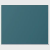 Minimalistisch Solid Blue Geschenkpapier (Flach)