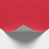 Minimalistisch Solid Elegant Ruby Red Schlicht Geschenkpapier (Ecke)