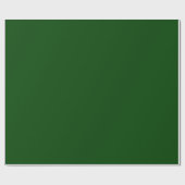 Minimalistisch Solid hell dunkelgrün Schlicht Geschenkpapier (Flach)