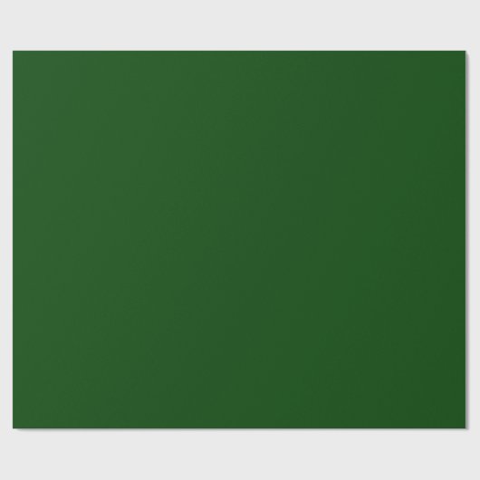 Minimalistisch Solid hell dunkelgrün Schlicht Geschenkpapier (Flach)
