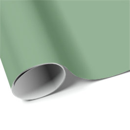 Minimalistisch Solid Unicolor Green #749c75 Geschenkpapier