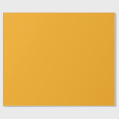 Minimalistisch Solid Unicolor Orange #FAA916 Geschenkpapier (Flach)