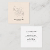 Minimalistisch Sonne Mond Sterne Visitenkarte (Vorne/Hinten)