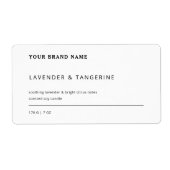 Minimalistisch Soy Scented Candle Schwarz-weiß Lab (Vorne)