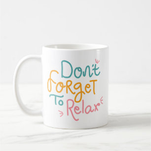 Minimalistisch spielend farbige Erinnerung sanft Kaffeetasse