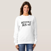 Minimalistisch Spooky Squad Halloween Sweatshirt (Vorne ganz)