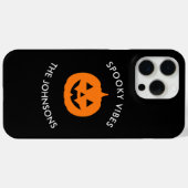Minimalistisch Spooky Vibes - Personalisiertes Hal Case-Mate iPhone Hülle (Rückseite (Horizontal))