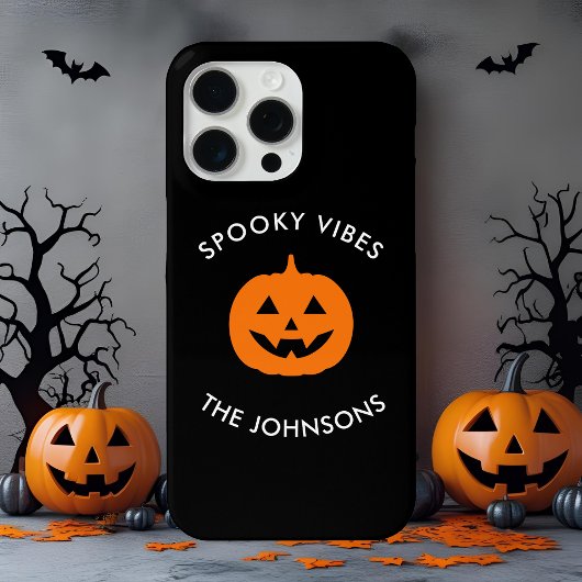 Minimalistisch Spooky Vibes - Personalisiertes Hal Case-Mate iPhone Hülle