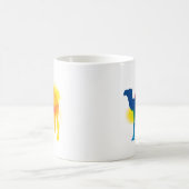 Minimalistisch Spray Paint Camel Silhouette Kaffeetasse (Mittel)