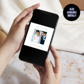 Minimalistisch Square Foto Wedding Vielen Dank Karte