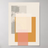 Minimalistisch Square Geometric Poster (Vorne)