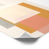 Minimalistisch Square Geometric Poster (Ecke)