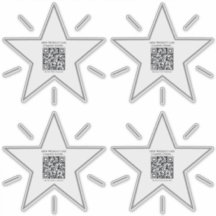 Minimalistisch-Star-Thema Werbematerial QR-Code-Au