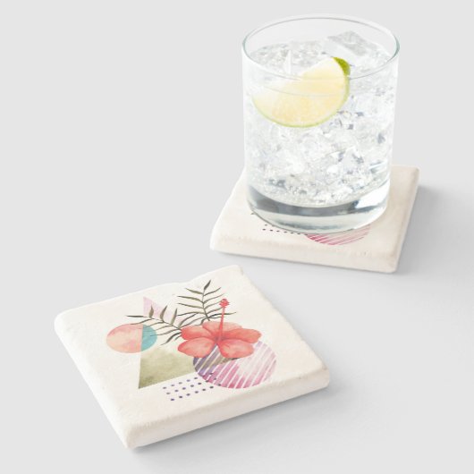 Minimalistisch Steinuntersetzer (Seitenansicht)