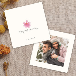 Minimalistisch Stylish Chic Valentine Tageskarte Einladung