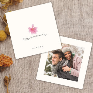 Minimalistisch Stylish Chic Valentine Tageskarte Einladung