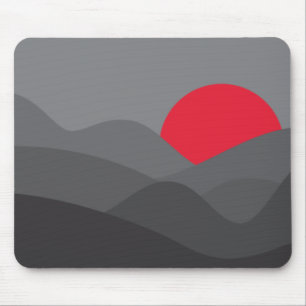 Minimalistisch Sun Gray Mousepad