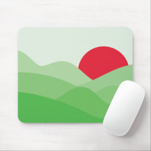 Minimalistisch Sun Green Mousepad