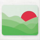Minimalistisch Sun Green Mousepad (Vorne)