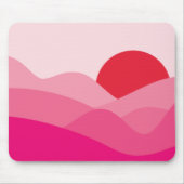 Minimalistisch Sun Mulberry Pink Mousepad (Vorne)