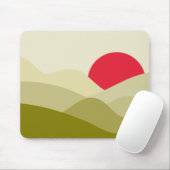 Minimalistisch Sun Olive Green Mousepad (Mit Mouse)