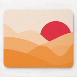 Minimalistisch Sun Orange Mousepad