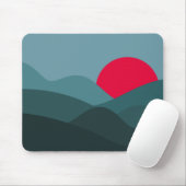Minimalistisch Sun Peacock Mousepad (Mit Mouse)