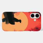 Minimalistisch Sunset Black Labrador Hund Case-Mate iPhone Hülle (Rückseite (Horizontal))