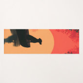 Minimalistisch Sunset Black Labrador Hund Yogamatte (Vorderseite (Horizontal))