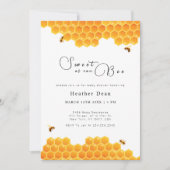 Minimalistisch süß wie kann Honey Baby Dusche Einladung (Vorderseite)