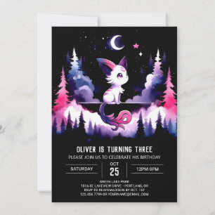 Minimalistisch Sweet Cat Geburtstag Einladung