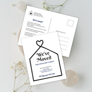 Minimalistisch Sweet Zuhause Wir haben eine neue A Postkarte