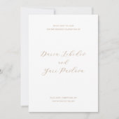 Minimalistisch Taupe Moderne Hochzeit Save The Date (Vorderseite)